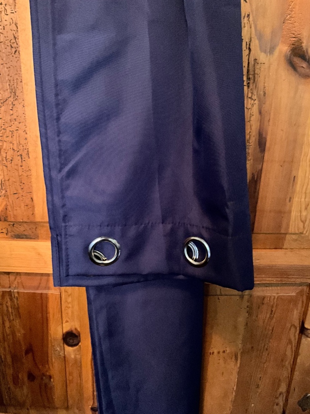 Set of 2 Outdoor all weather panels,navy with silver grommets
